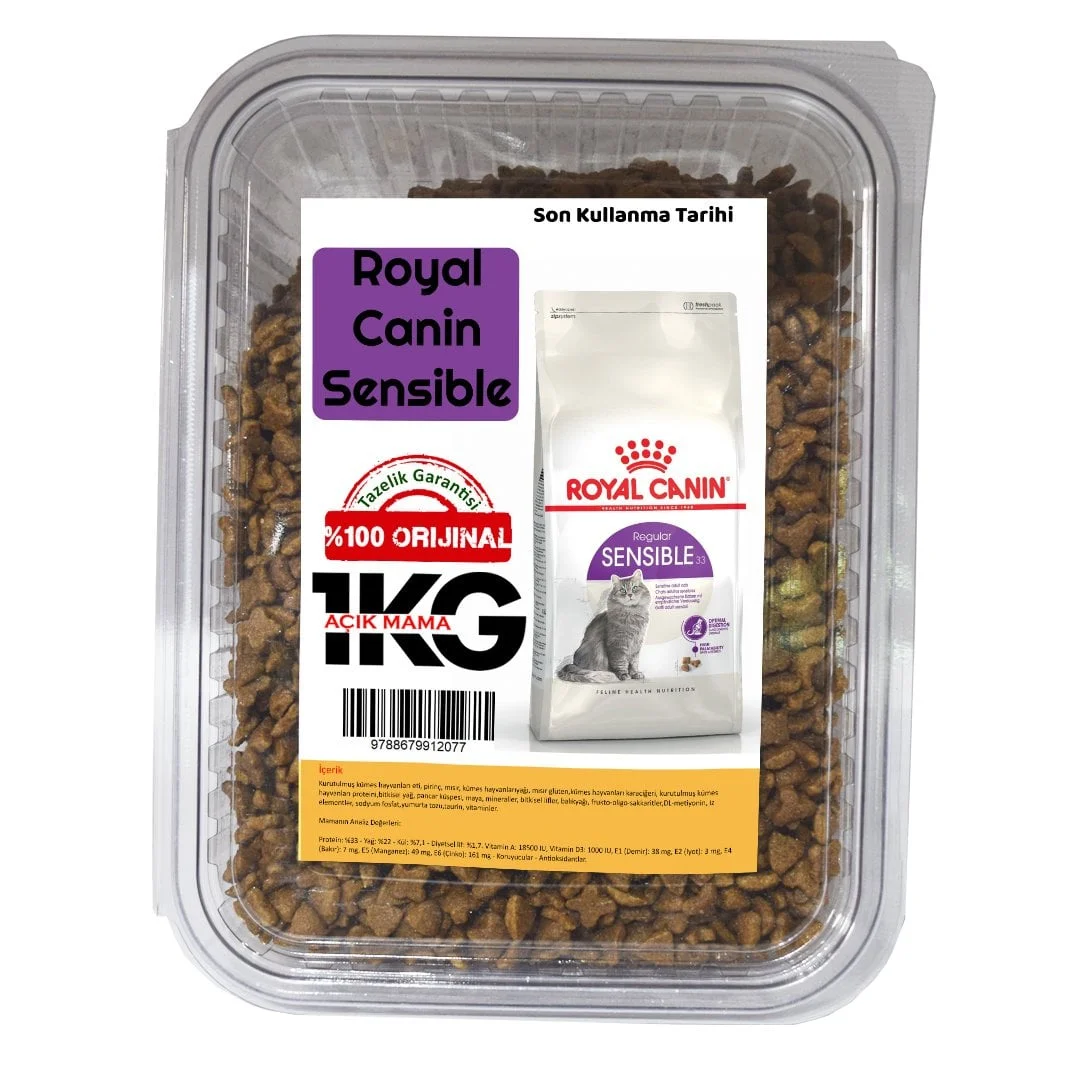 Royal Canin Sensible Kedi Maması  1 Kg (AÇIK PAKET)