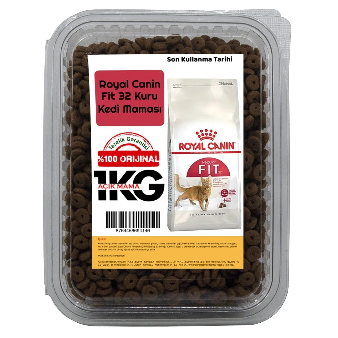Royal Canin Fit 32 Yetişkin Kedi Maması 1 Kg (AÇIK PAKET)