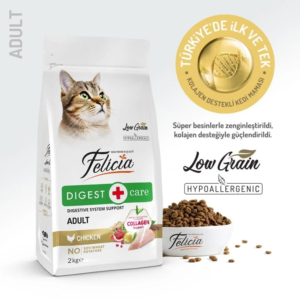 Felicia Yetişkin Tavuklu-Hamsili Kedi Maması 2 kg