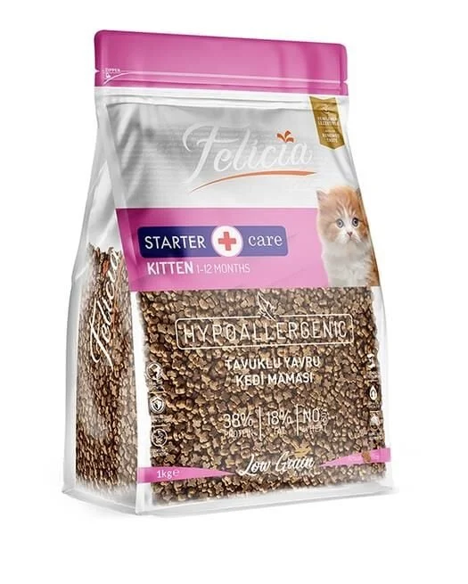 Felicia Az Tahıllı Tavuklu Yavru Kedi Maması 1 Kg (AÇIK PAKET)