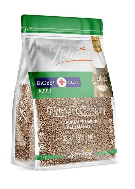 Felicia Az Tahıllı Yetişkin Tavuklu Kedi Maması 1 Kg (AÇIK PAKET)