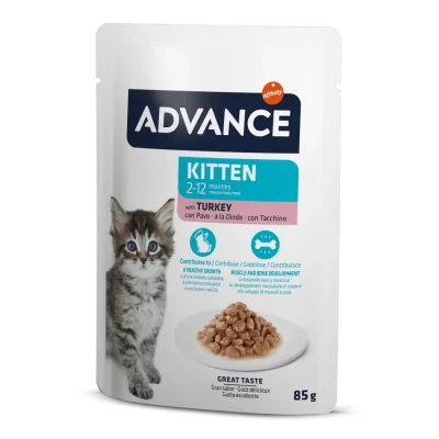 Advance Hindili Yavru Kedi Pouch Yaş Maması 85 Gr