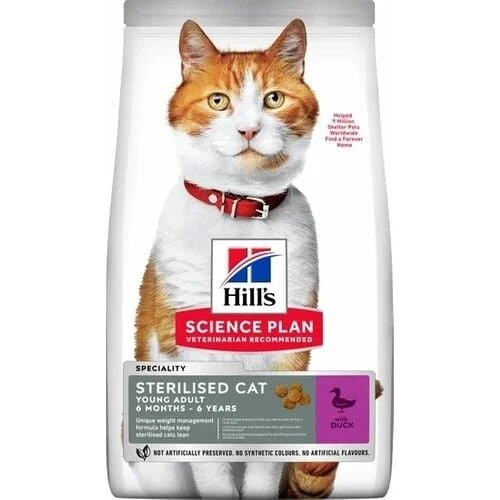 Hills Sterilised Young Ördekli Kısırlaştırılmış Kuru Kedi Maması 3 Kg