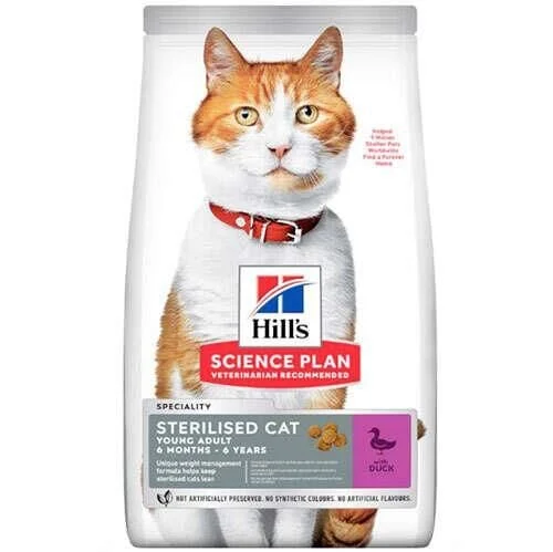 HillS Ördekli Kısırlaştırılmış Kedi Maması 1,5kg