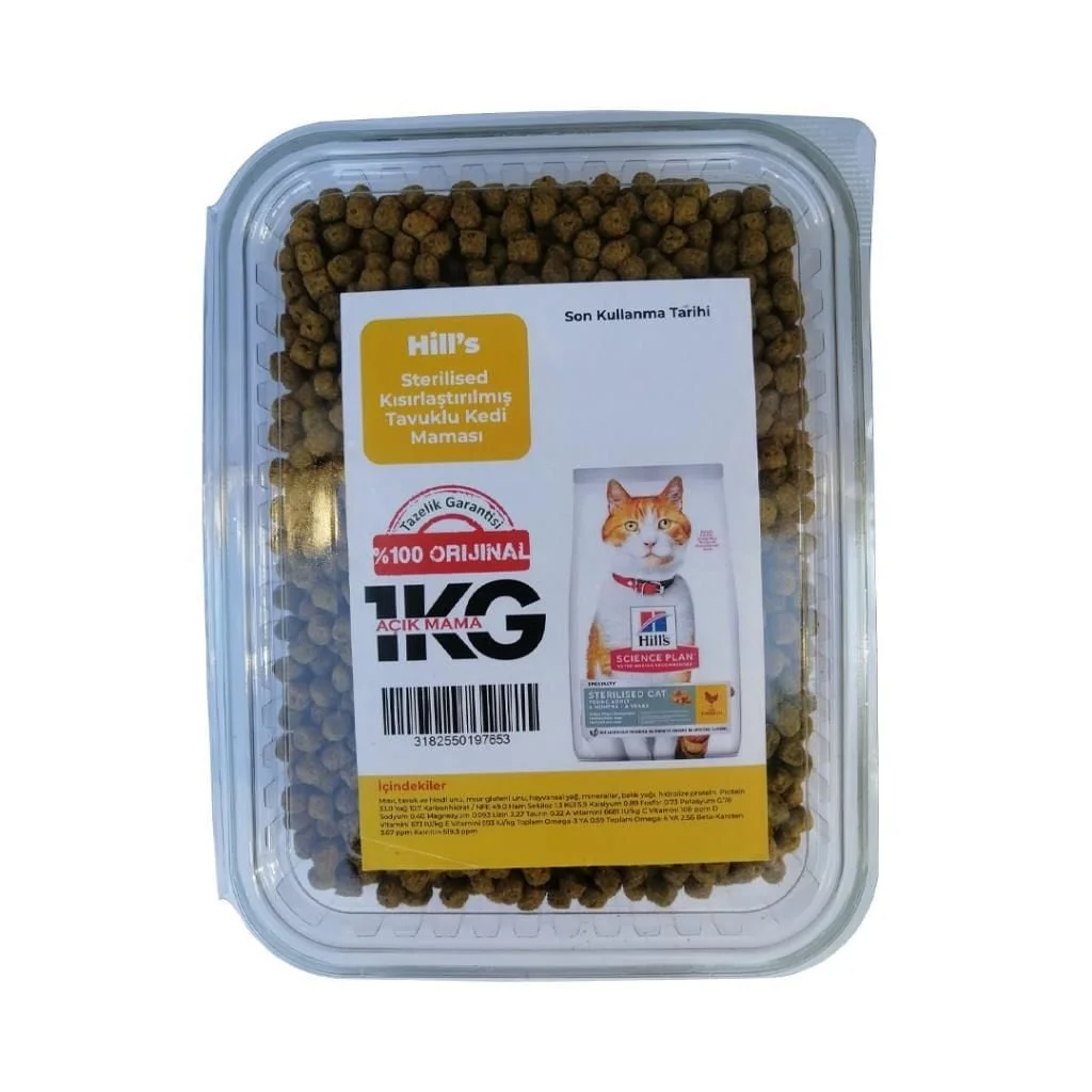 Hills Tavuklu Kısırlaştırılmış Kedi Maması 1 Kg ( AÇIK PAKET )