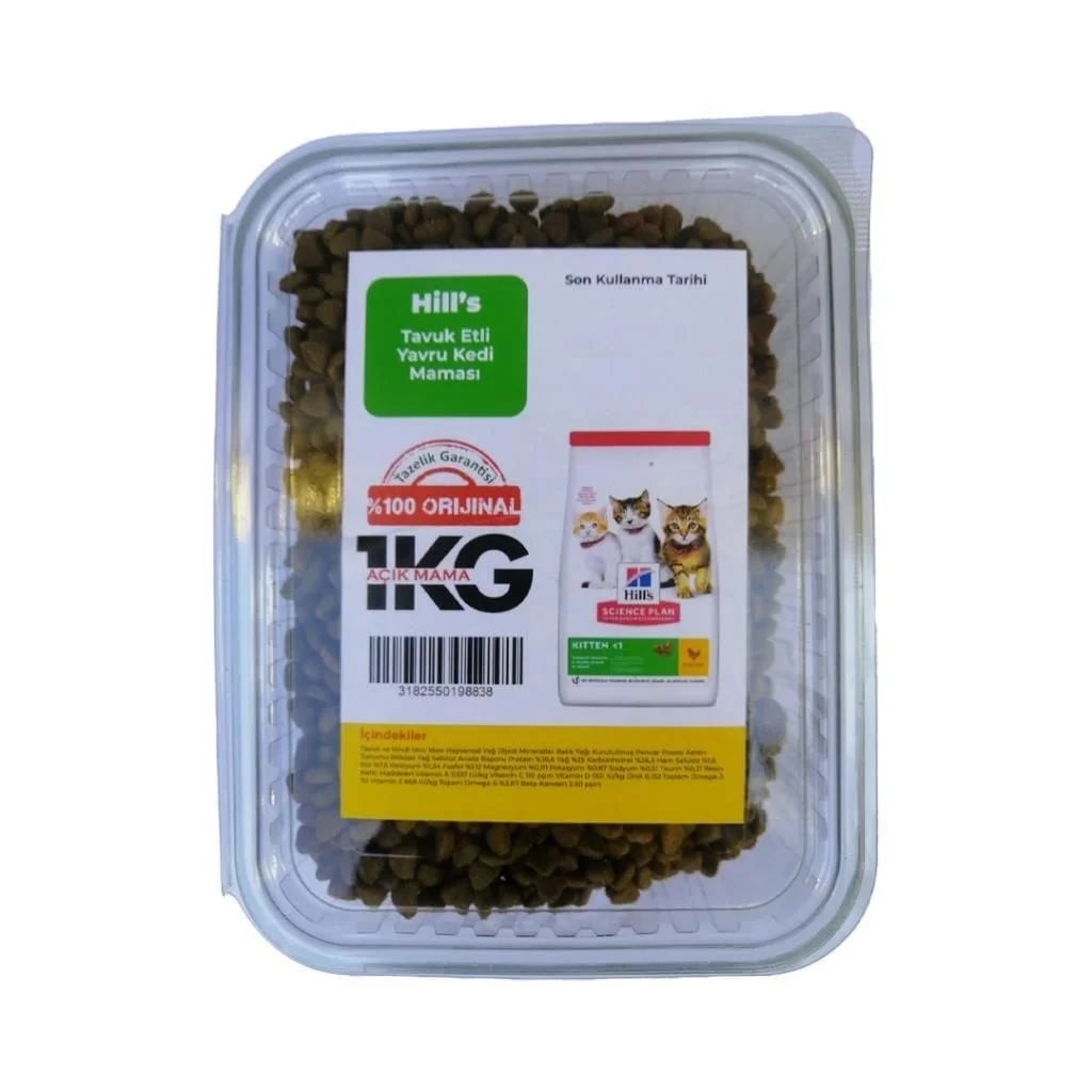 Hills Kitten Tavuk Etli Yavru Kedi Maması 1 Kg ( AÇIK PAKET )