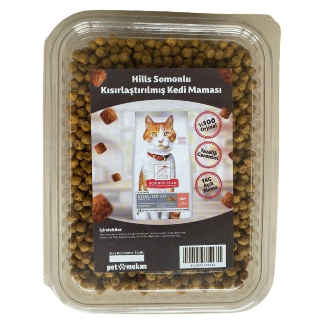 Hills Somonlu Kisirlastirilmis Kedi Mamasi 1 Kg (AÇIK PAKET)
