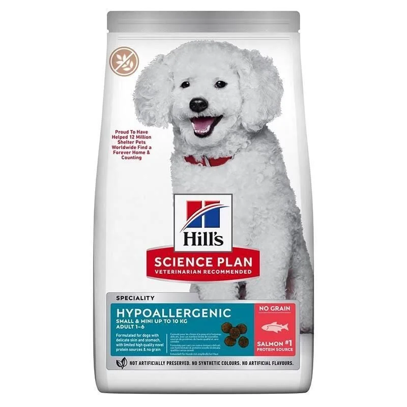 Hills Hypo Allergenic Somonlu Küçük Irk Tahilsiz Yetiskin Köpek Mamasi 1,5 kg