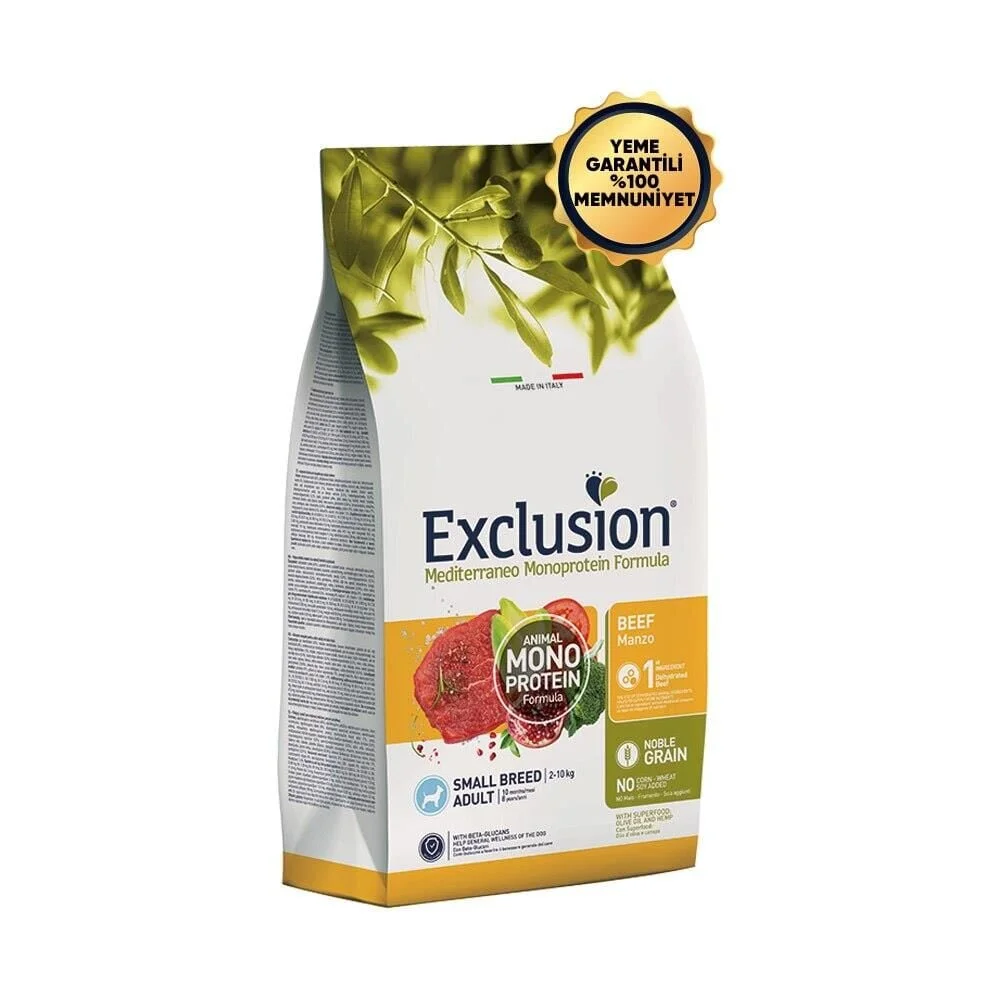 Exclusion Düşük Tahıllı Sığır Etli Ve Narlı Küçük Irk Yetişkin Köpek Maması 2 Kg