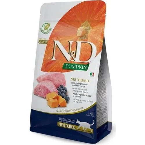 ND Kuzu Etli Balkabaklı Kısır Kedi Maması 1,5 Kg