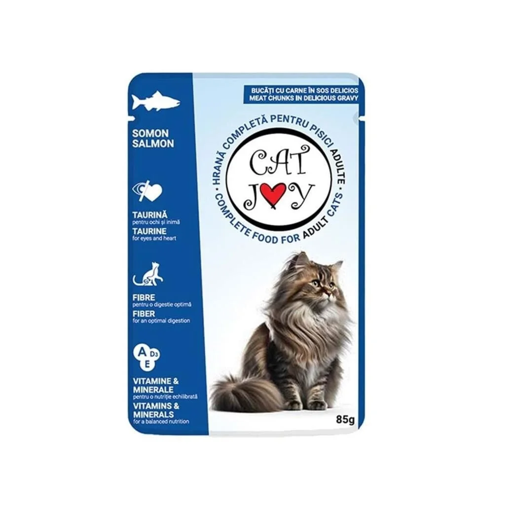 Cat Joy Somon Balıklı Kedi Yaş Maması 85 Gr
