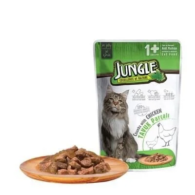 Jungle Tavuklu Kedi Pouch 100 Gr