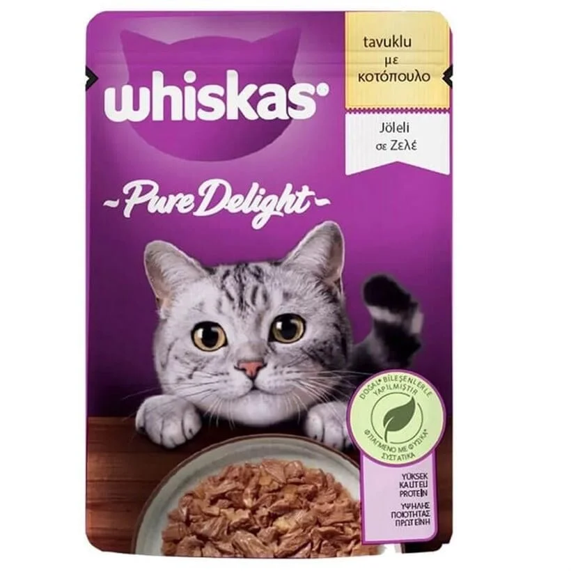 Whiskas Pure Delight Tavuklu Kedi Konservesi 85 Gr