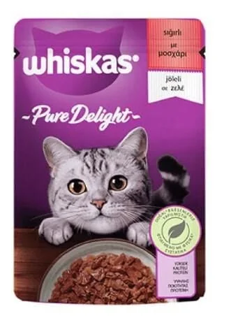 Whiskas Pure Delight Sığır Etli Kedi Konservesi 85 Gr