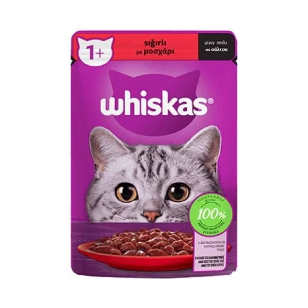 Whiskas Sığır Etli Kedi Konservesi 85 Gr