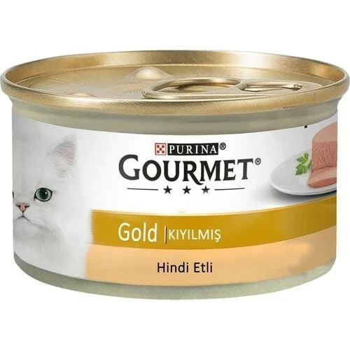 Gourmet Gold Kıyılmış Hindi Etli Kedi Konservesi 85 Gr