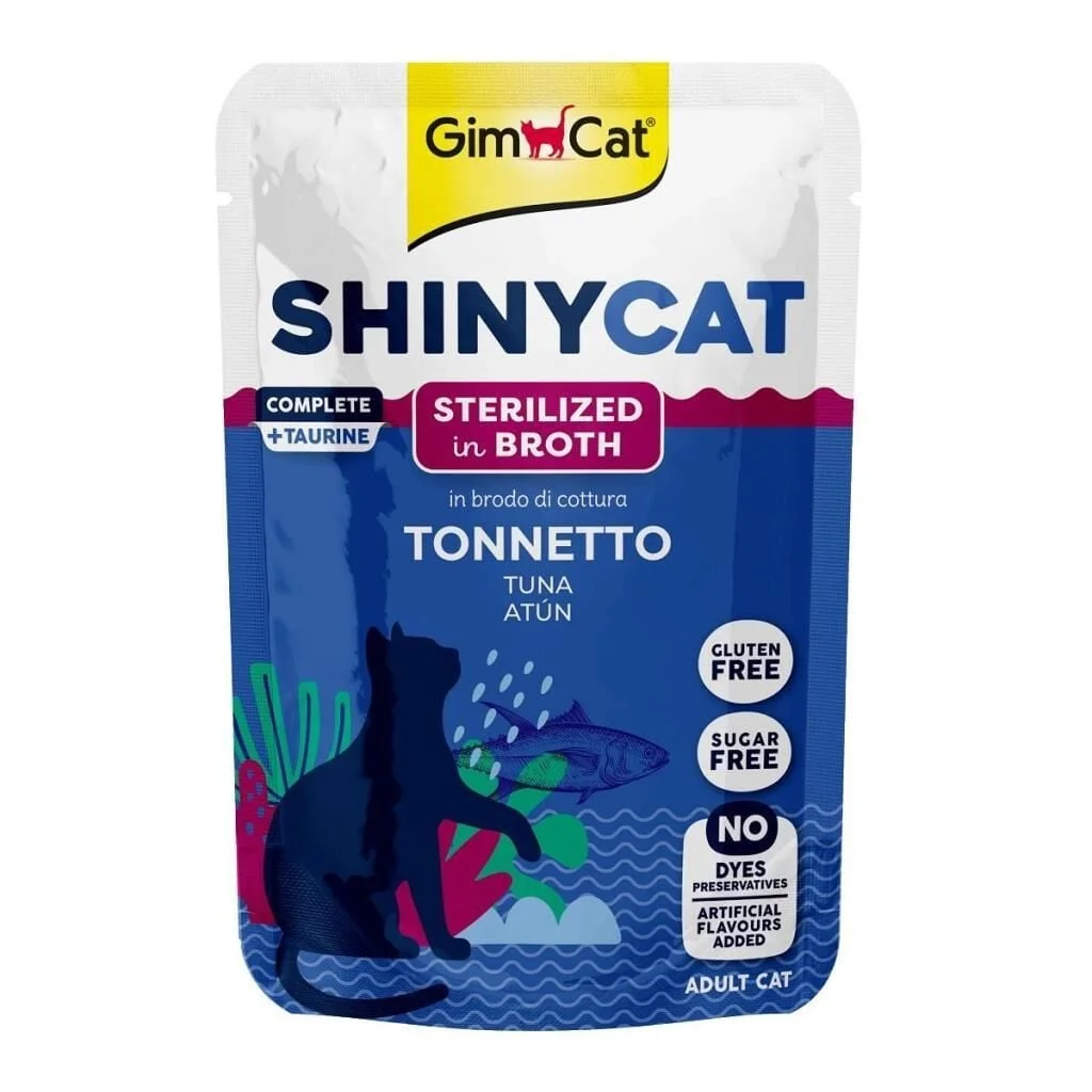 Gimcat Shinycat Pouch Ton Balıklı Kısırlaştırılmış Kedi Çorbası 70 gr